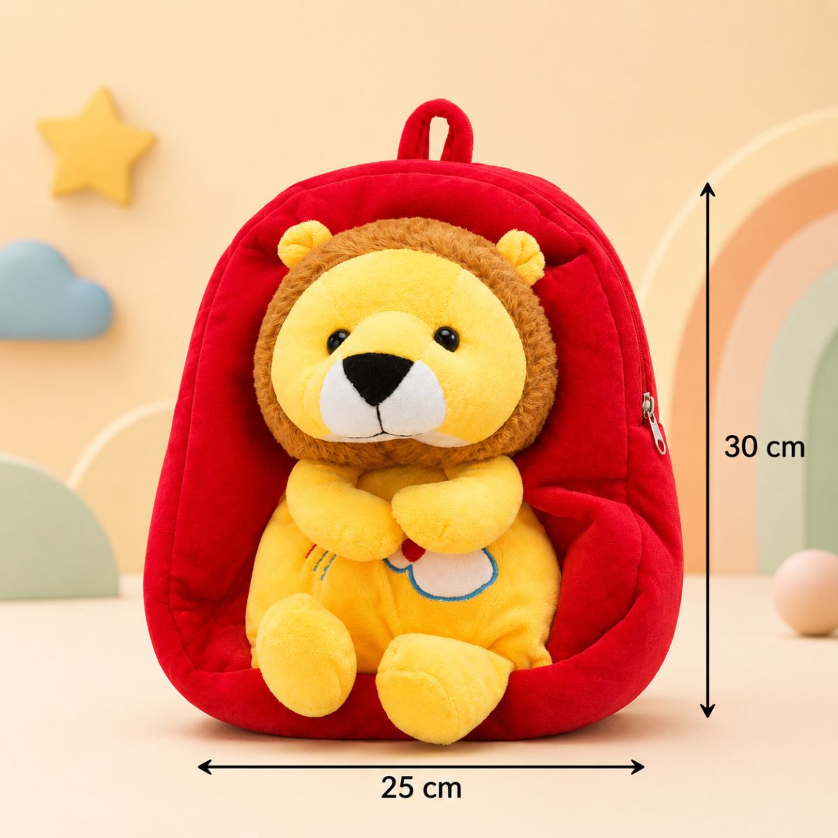 Toys Cartel Cute Lion Child School Bag for Kids | Toddler Backpack