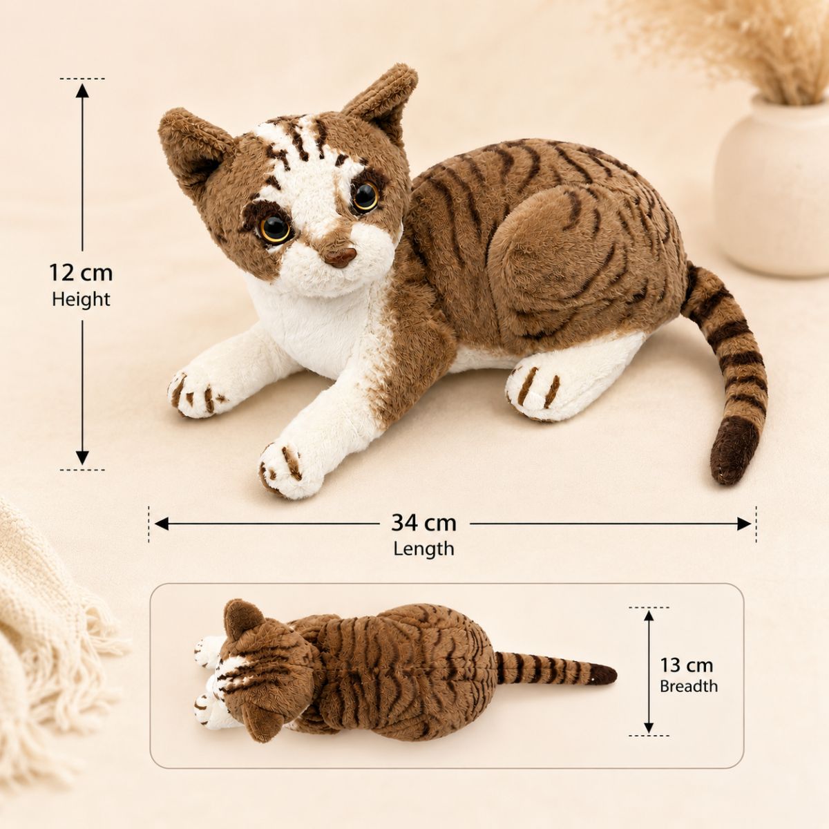 Premium Cat Soft Toy for Kids | Cute Plush Cat Toy