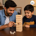 Wooden Stacking Blocks Toy | 54 Pieces for Kids