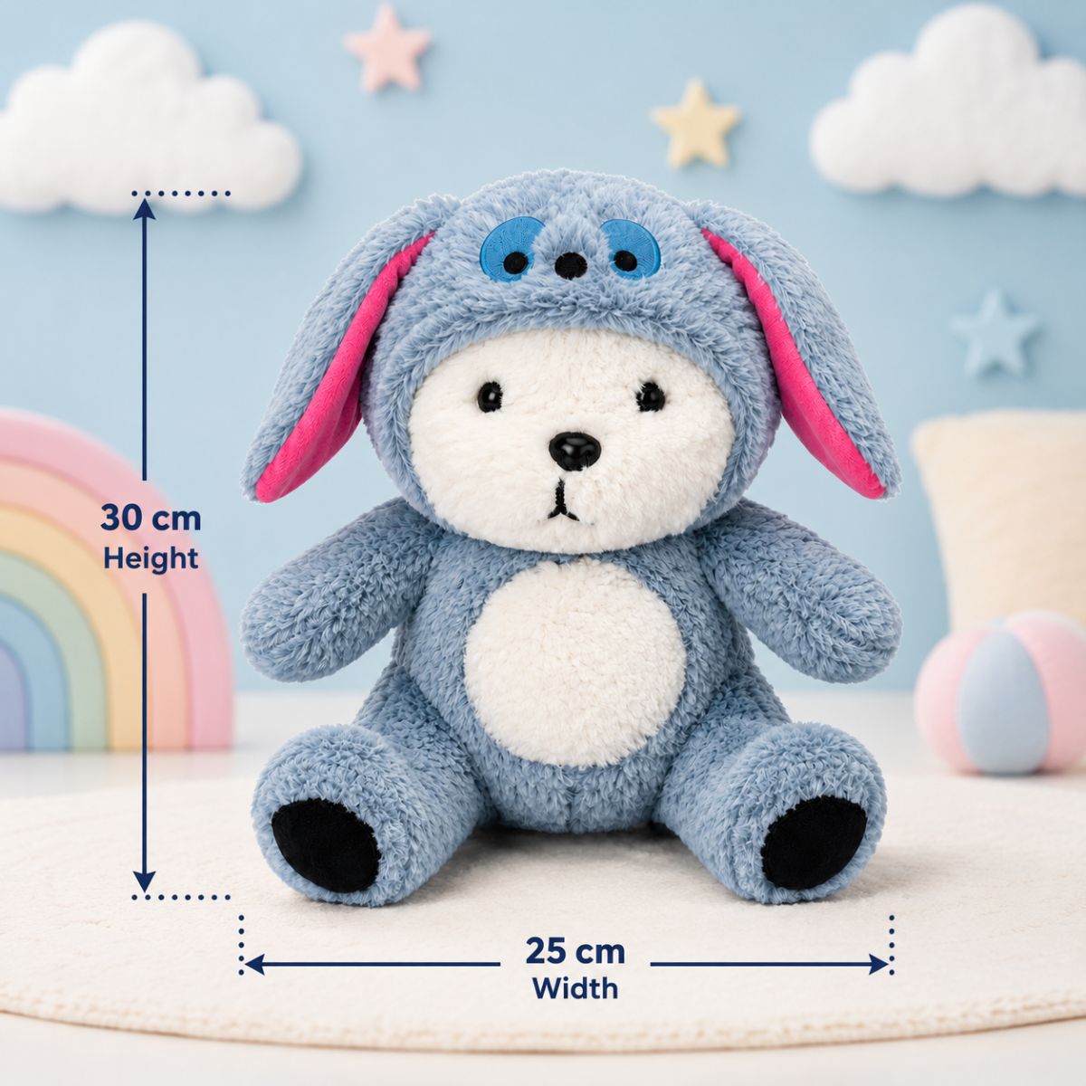 Cute Teddy Bear Hoodie Plush Toy 30 cm | Toys Cartel