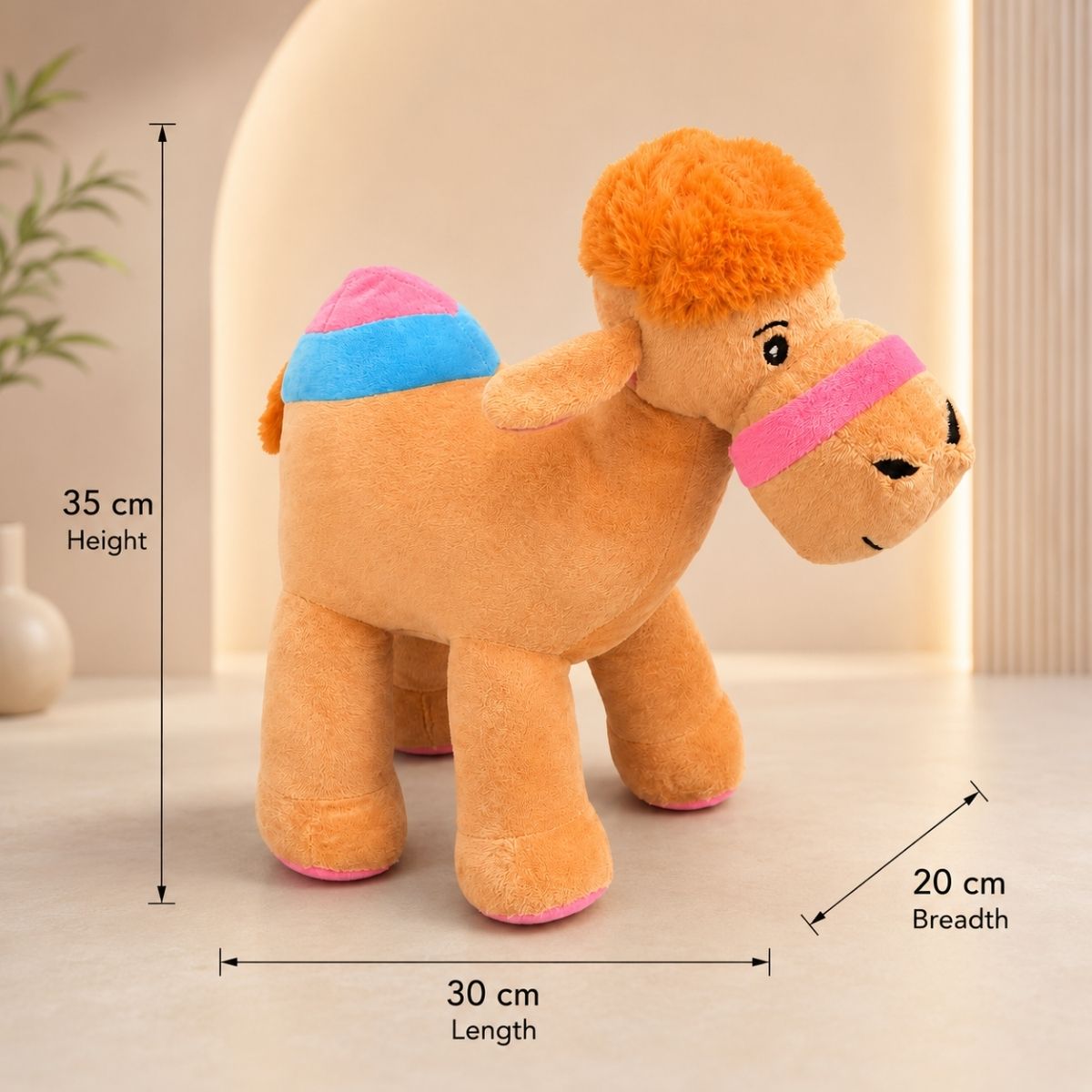 Standing Camel Plush Soft Toy for Kids | Cute Stuffed Animal