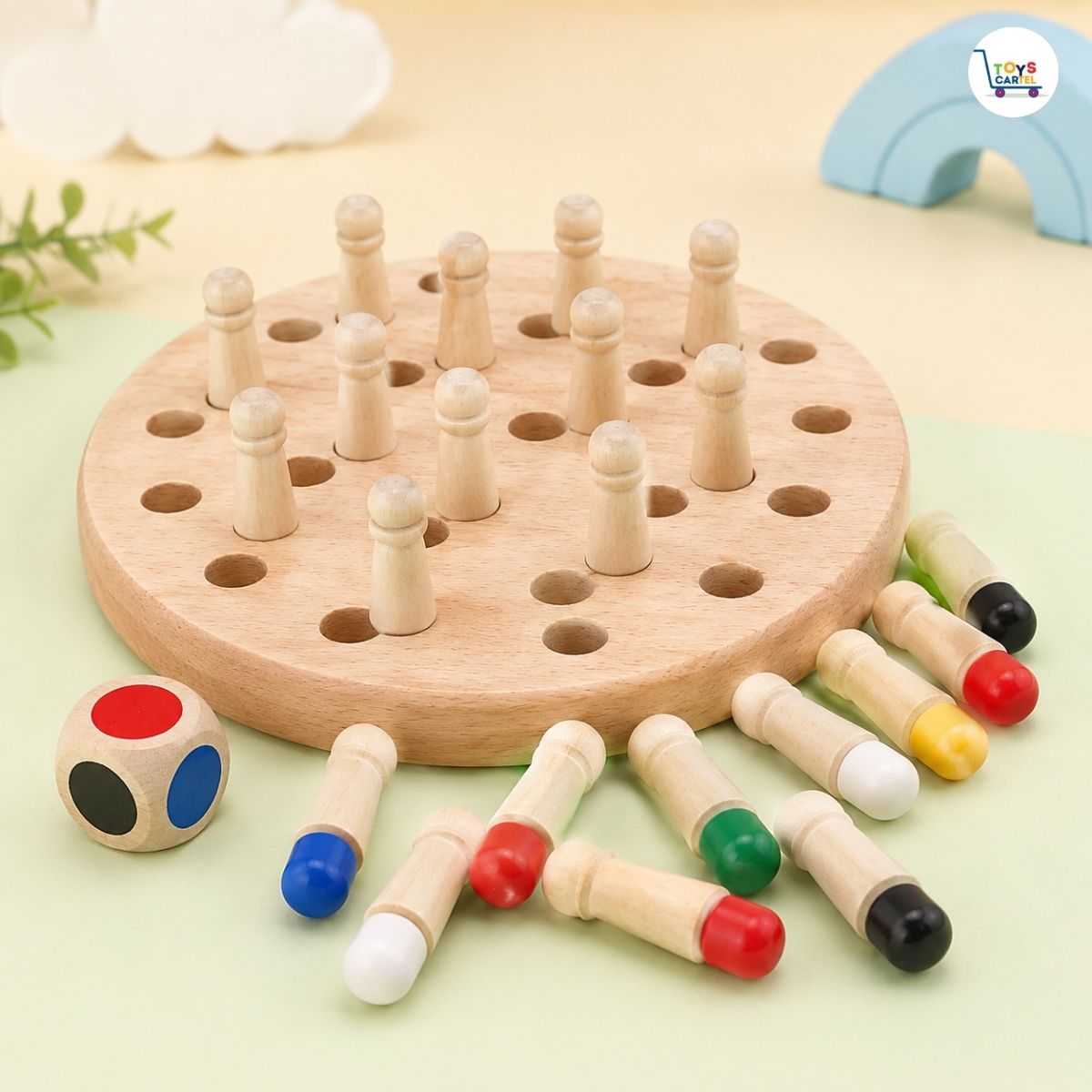 Wooden Memory Chess Game for Kids | Learning & Brain Development