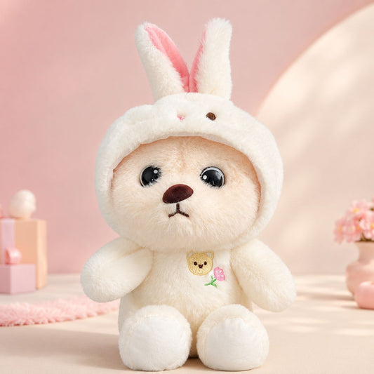 White Hoodie Teddy Bear Plush Toy for Kids & Gifting | Toys Cartel