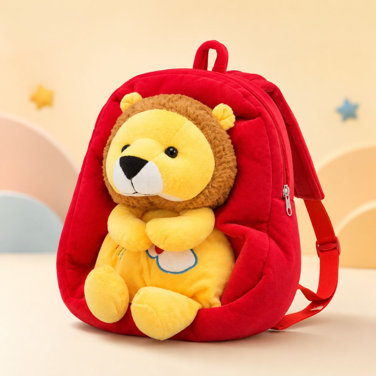 Toys Cartel Cute Lion Child School Bag for Kids | Toddler Backpack