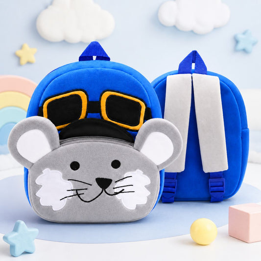 Cute Mouse Blue Backpack for Kids | School Bag