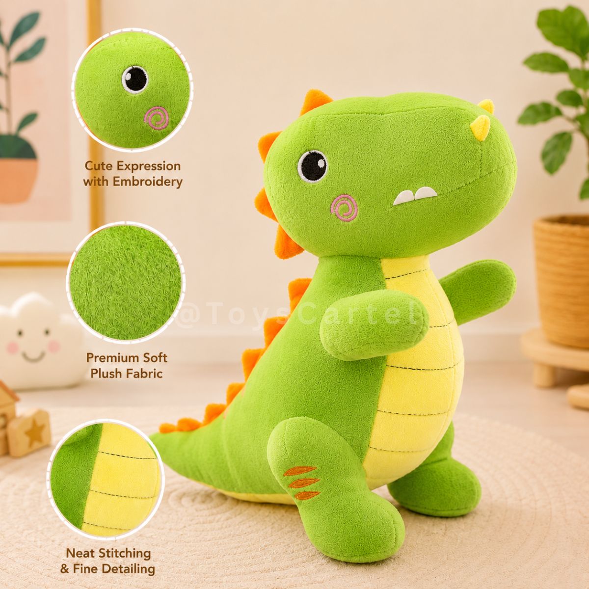Dinosaur Teddy Soft Toy 26cm | Soft Plush Gift for Kids