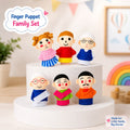 Family Character Finger Puppet Learning Toy Set for Kids