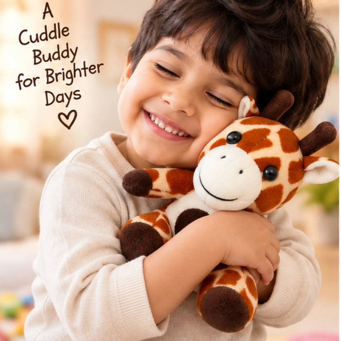 Giraffe Soft Toy for Kids, Cute Plush Stuffed Animal, Soft & Cuddly Toy