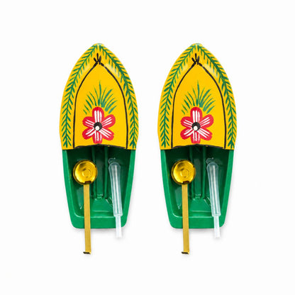 Hand Painted Pop Pop Steam Boat Toy for Kids | Toys Cartel