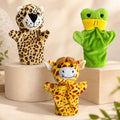 Frog Giraffe Cheetah Hand Puppet Combo Pack of 3 | Soft Toy Hand Puppets for Kids