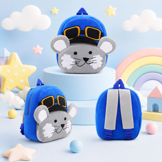 Cute Mouse Blue Backpack for Kids | School Bag