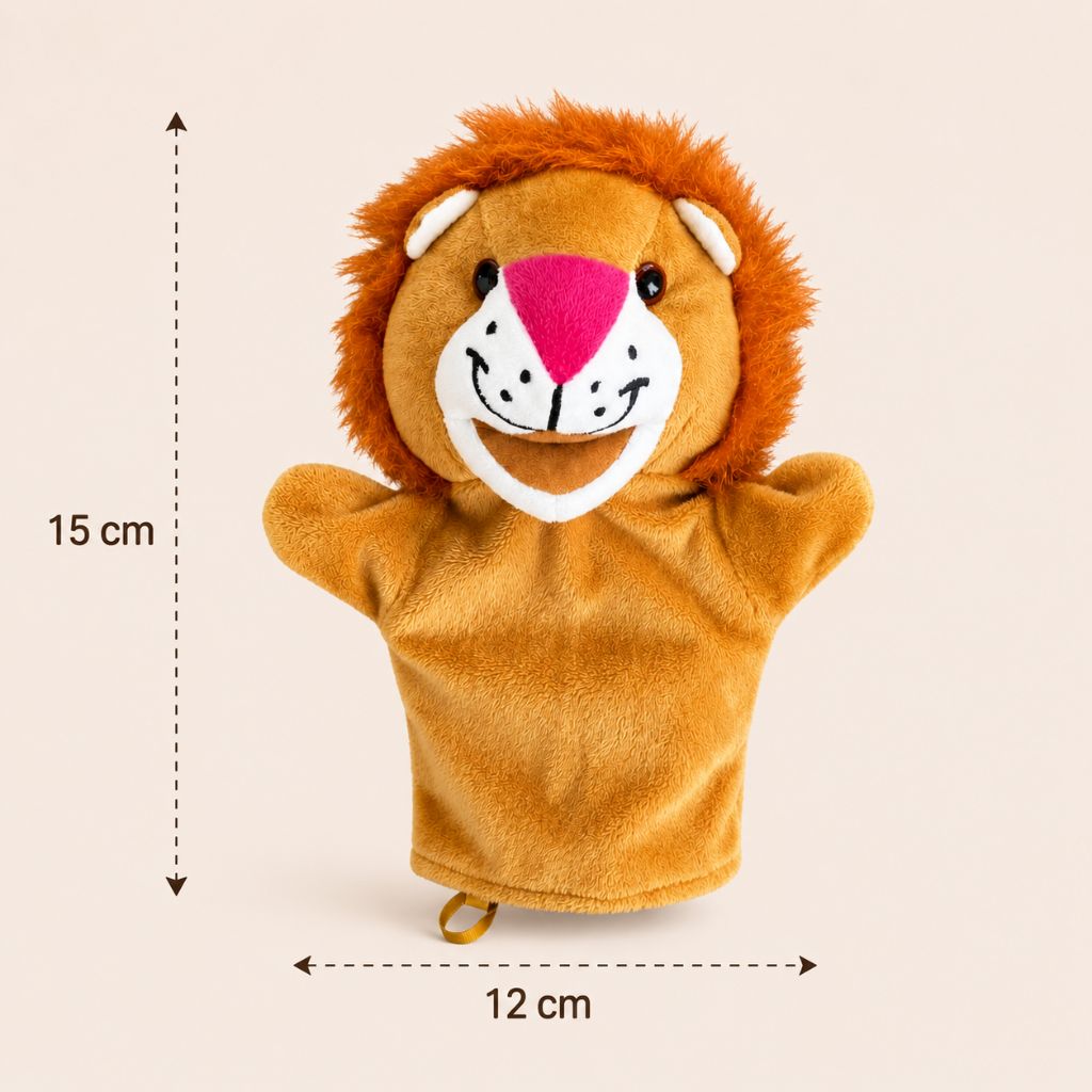 Lion Hand Puppet Soft Toy for Kids Online | Toys Cartel
