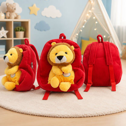 Toys Cartel Cute Lion Child School Bag for Kids | Toddler Backpack