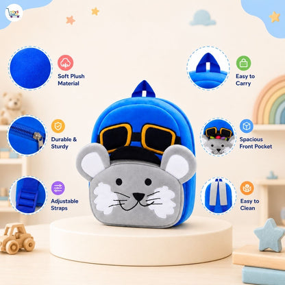 Cute Mouse Blue Backpack for Kids | School Bag