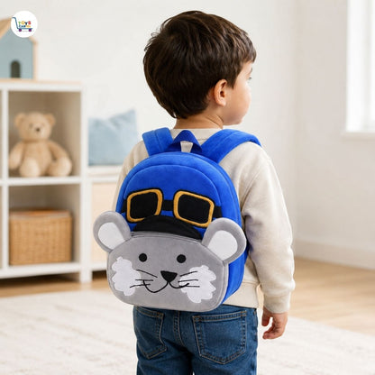 Cute Mouse Blue Backpack for Kids | School Bag
