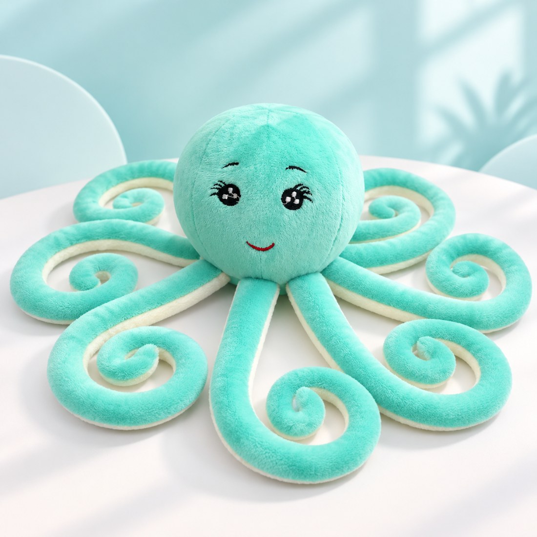 Octopus Plush Toy – Cute Soft Stuffed Animal for Kids, Cuddly Octopus Toy & Decorative Pillow
