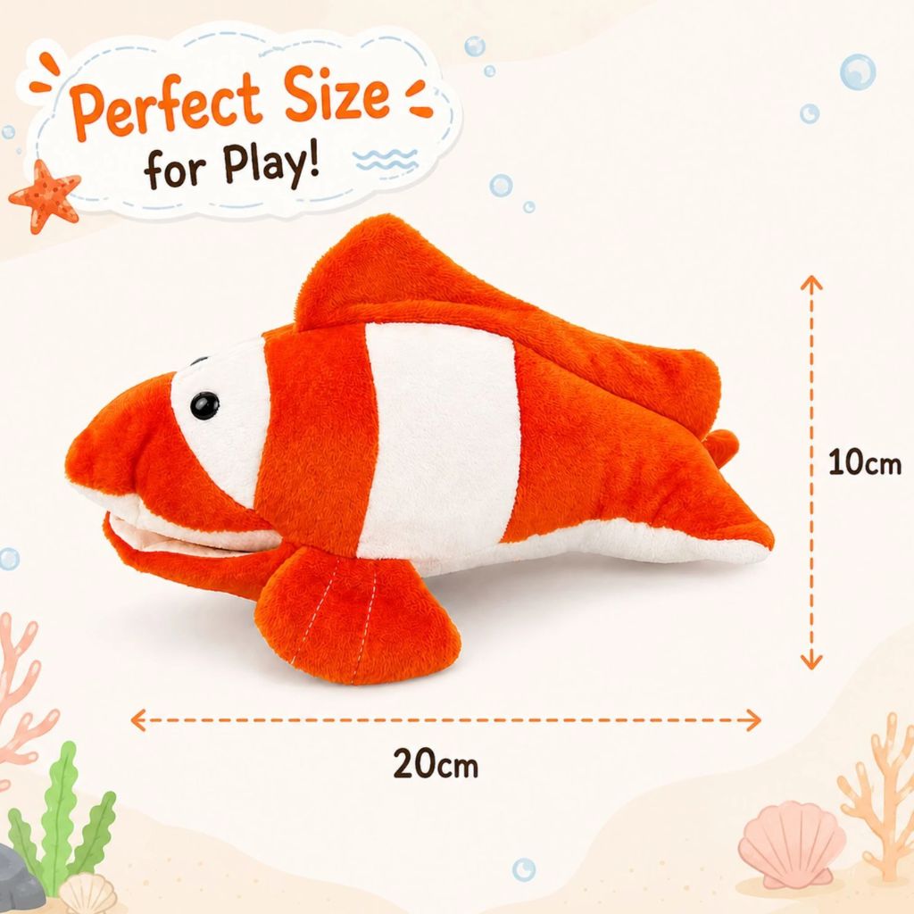 Cute Orange Fish Plush Toy for Kids & Babies | Toys Cartel