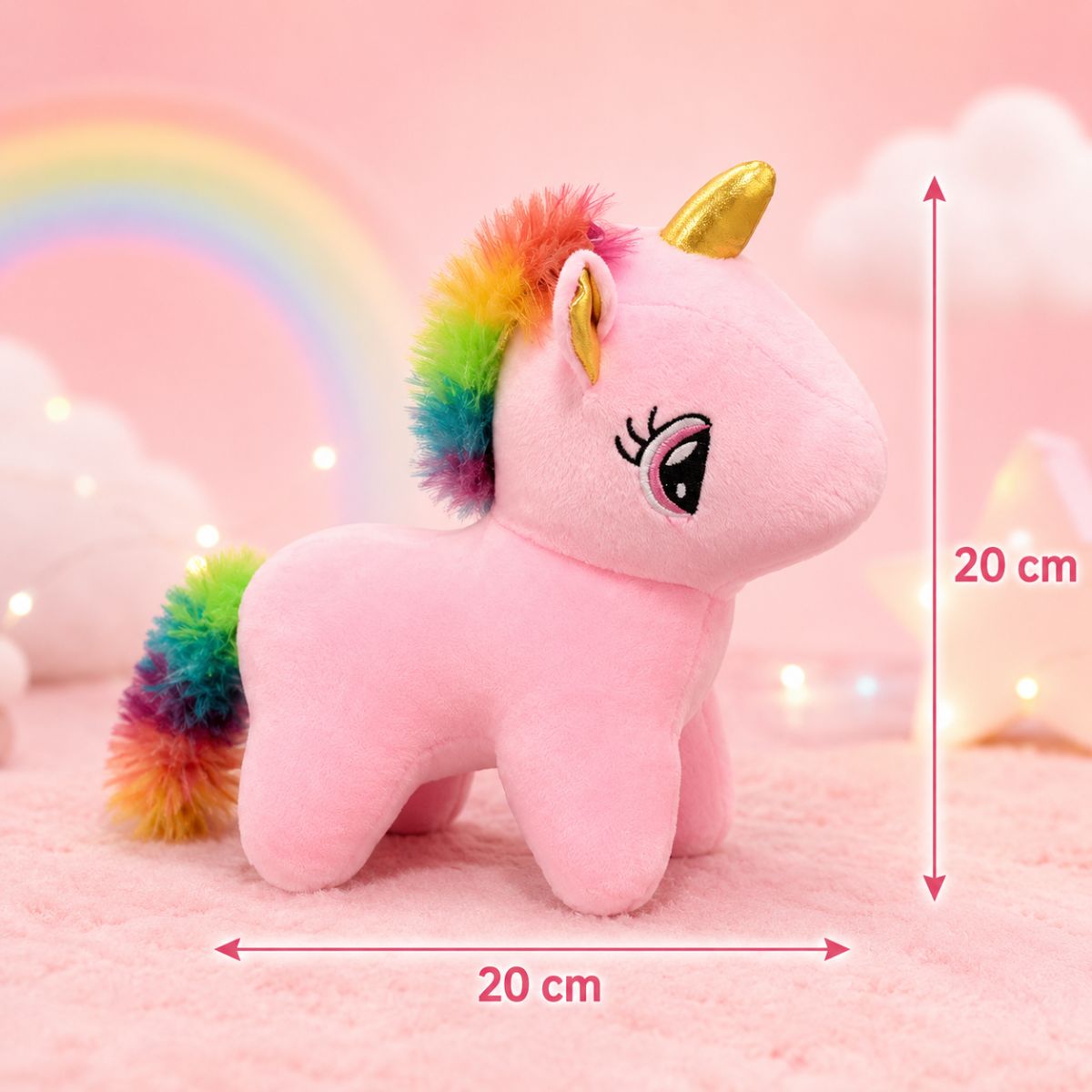 Pink Unicorn Soft Toy For Kids | Cute Plush Stuffed Unicorn