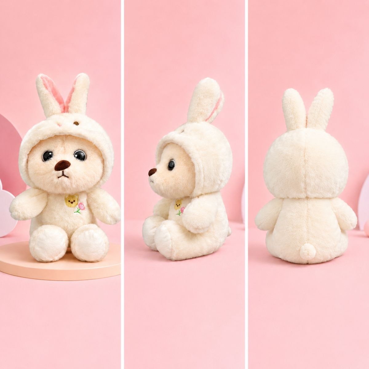 White Hoodie Teddy Bear Plush Toy for Kids & Gifting | Toys Cartel