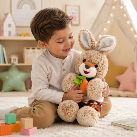 Adorable Rabbit Stuffed Toy with Carrot | Plush Toy for Children