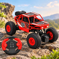 Duster 2WD RC Monster Truck for Kids | Rechargeable Off-Road Remote Control Car with Smoke Effect (Red)