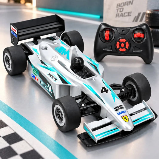F1 RC Super Car with App, Remote & Bluetooth Speaker (Silver)