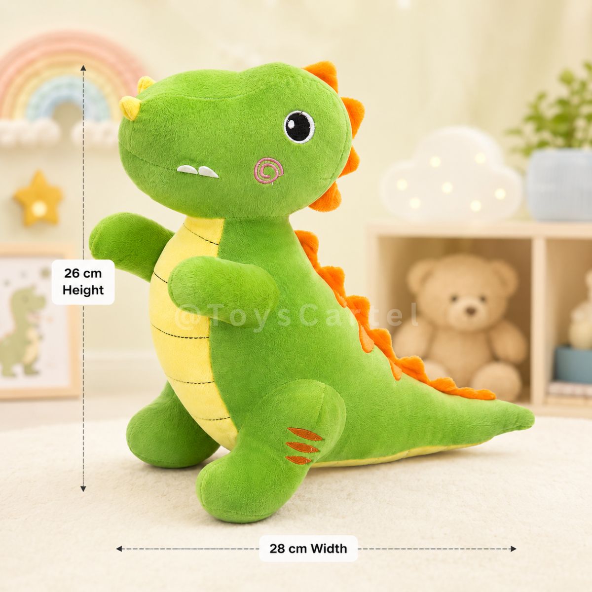 Dinosaur Teddy Soft Toy 26cm | Soft Plush Gift for Kids