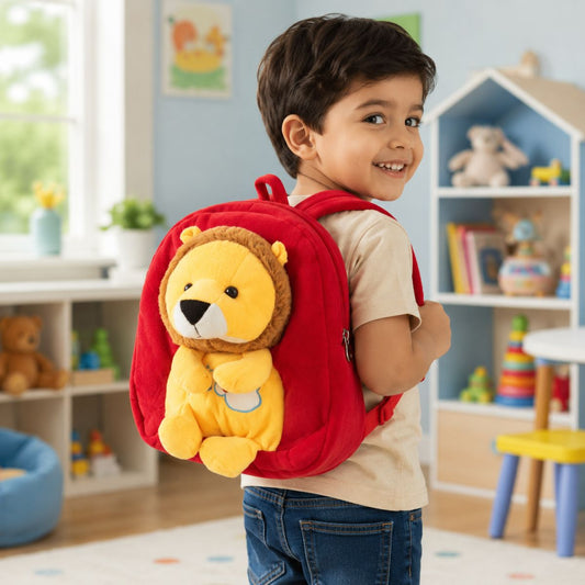 Toys Cartel Cute Lion Child School Bag for Kids | Toddler Backpack