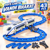 Vande Bharat Train Toy with 43 Pcs Track Set for Kids