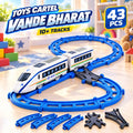 Vande Bharat Train Toy with 43 Pcs Track Set for Kids