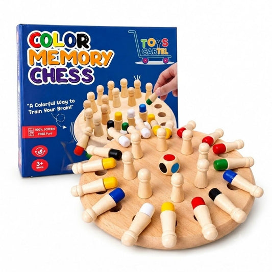 Wooden Memory Chess Game for Kids | Learning & Brain Development
