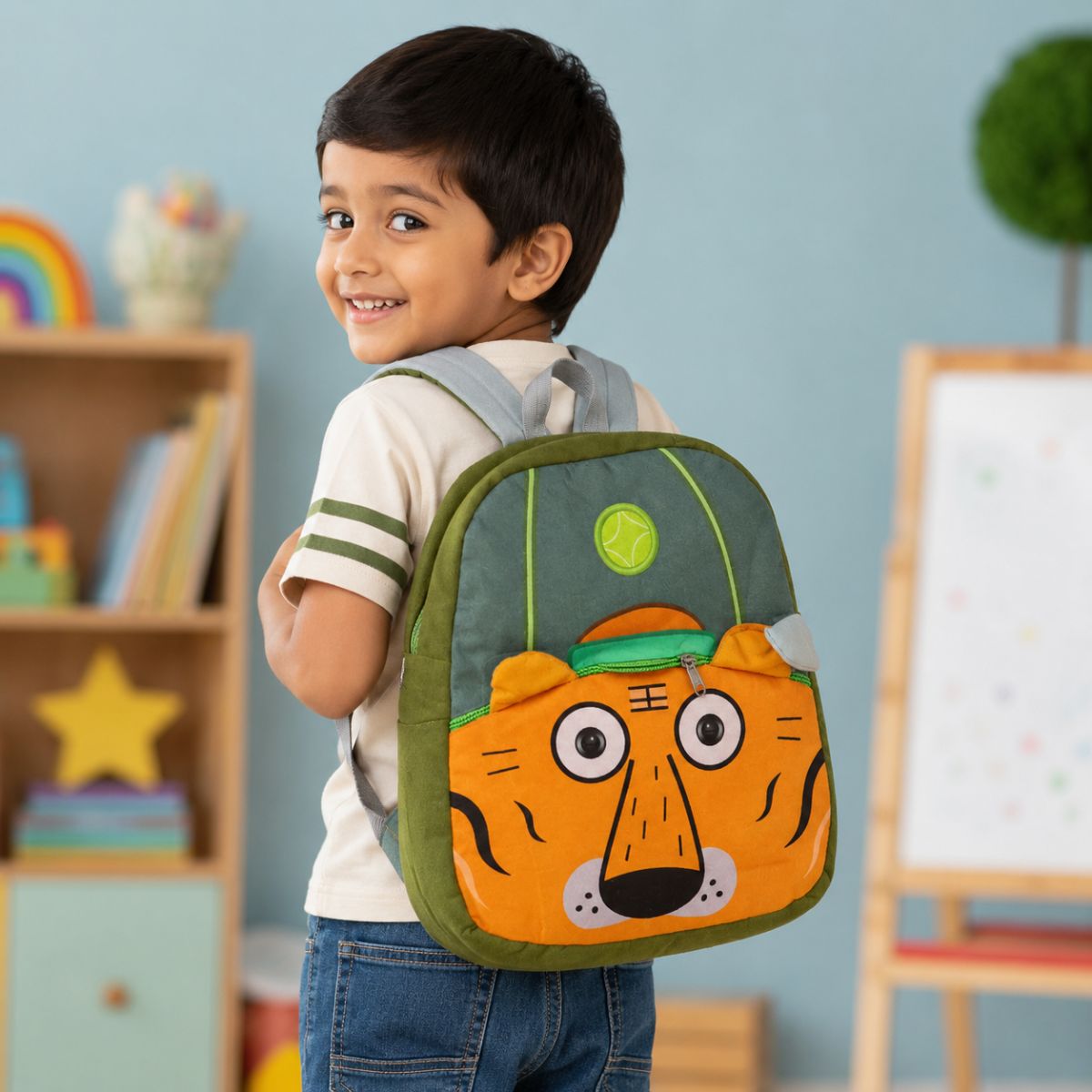 Cute Animal School Bag for Kids | Soft Plush Nursery Backpack