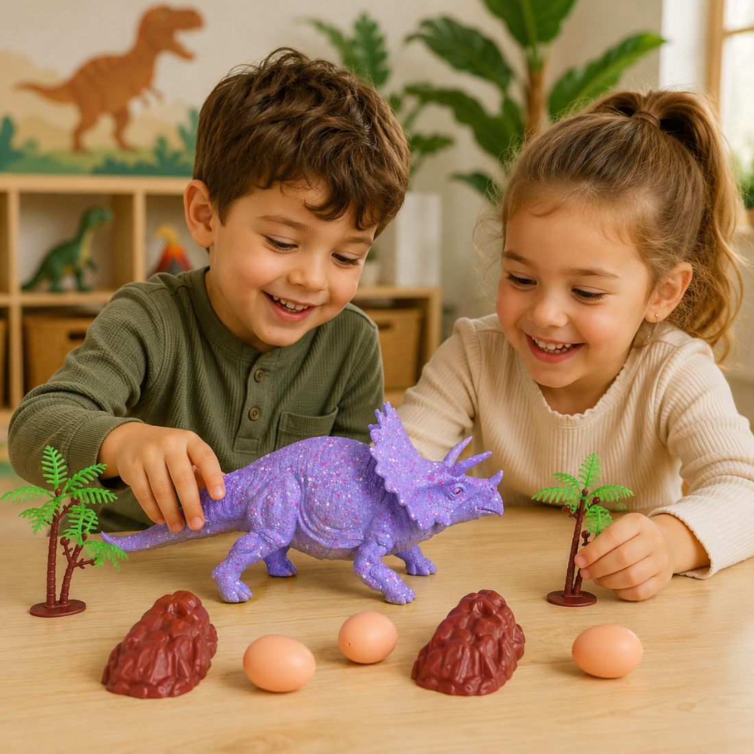 Triceratops Dinosaur Toy for Kids | Big Dinosaur Action Figure