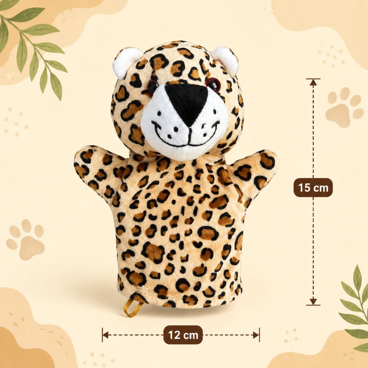 Cheetah Hand Puppet for Kids | Soft Toy Puppet