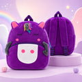 Sleeping Unicorn Plush School Bag for Kids | Soft Nursery Backpack