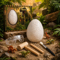 Dinosaur Egg Dig Kit for Kids – Dinosaur Excavation Toy with 8 Mini Dinosaurs, Digging Tools & Learning Cards