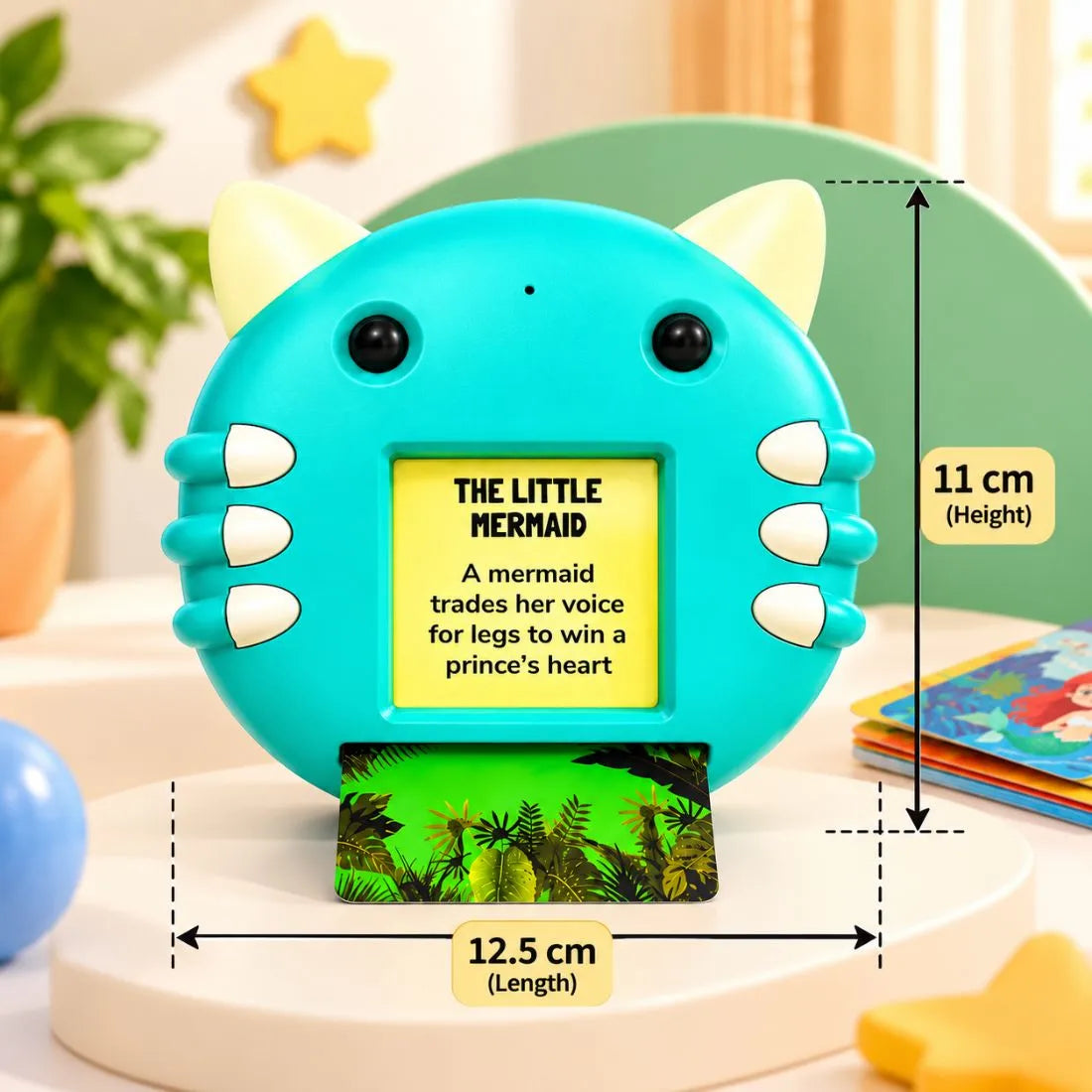 Story Kitty Interactive Learning Toy with 40 Stories, Talk Back & BT Speaker (Blue)