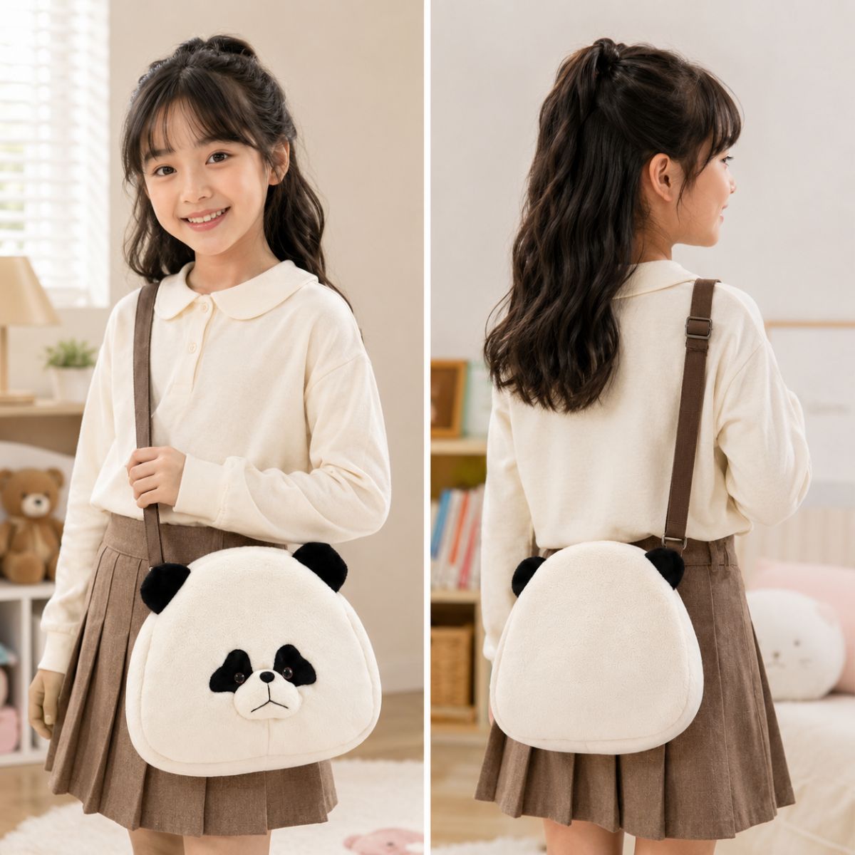 Panda Sling Bag for Girls | Cute Panda Crossbody Bag