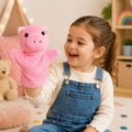 Pink Pig Hand Puppet Soft Toy for Kids | Plush Hand Puppet