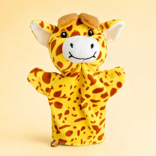 Soft Giraffe Hand Puppet Toy for Storytelling & Roleplay