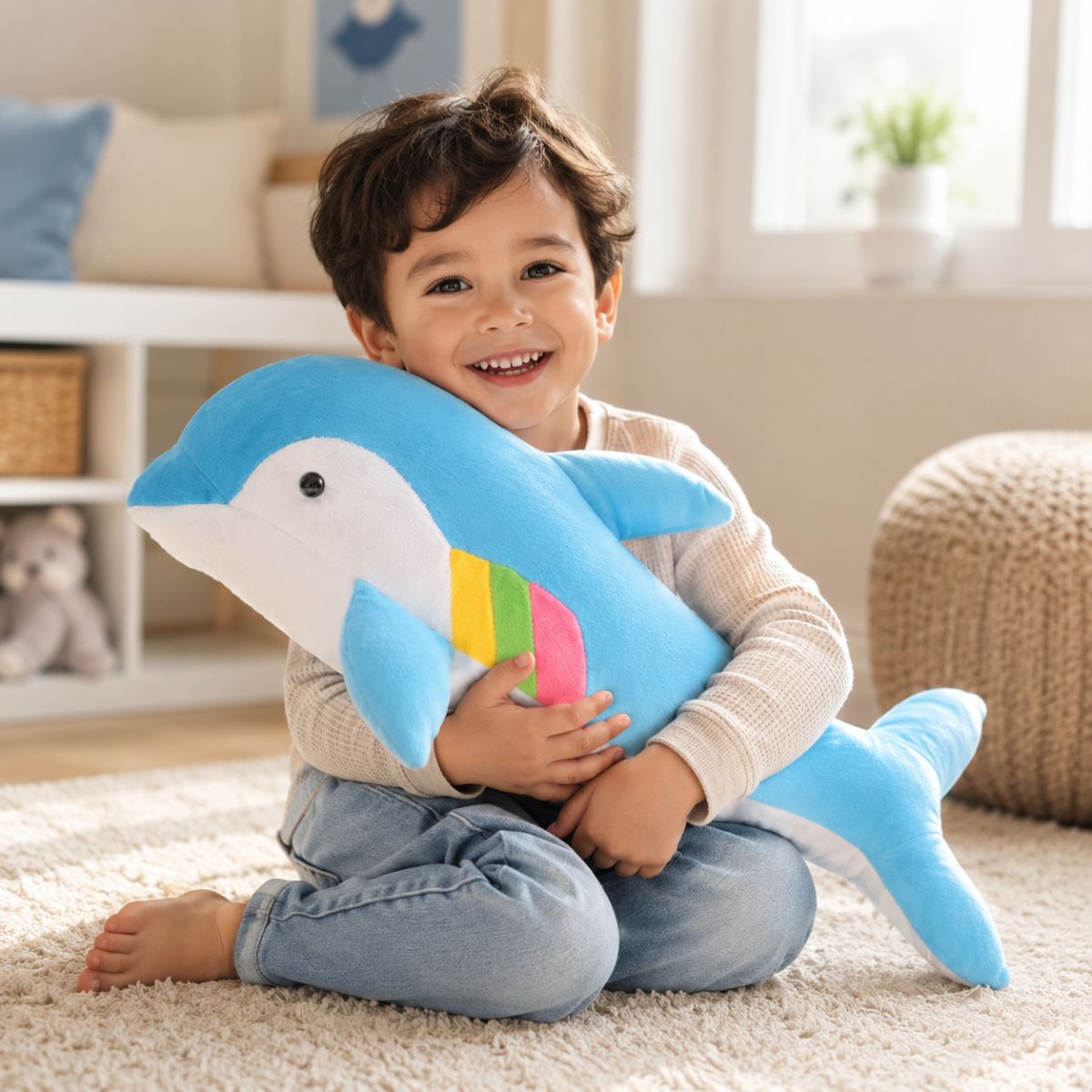 Dolphin Plush Soft Toy for Kids & Babies | Premium Stuffed Toy