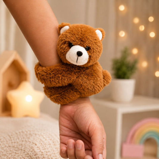 Teddy Bear Wristband Plush Toy for Kids | Soft Teddy Bear