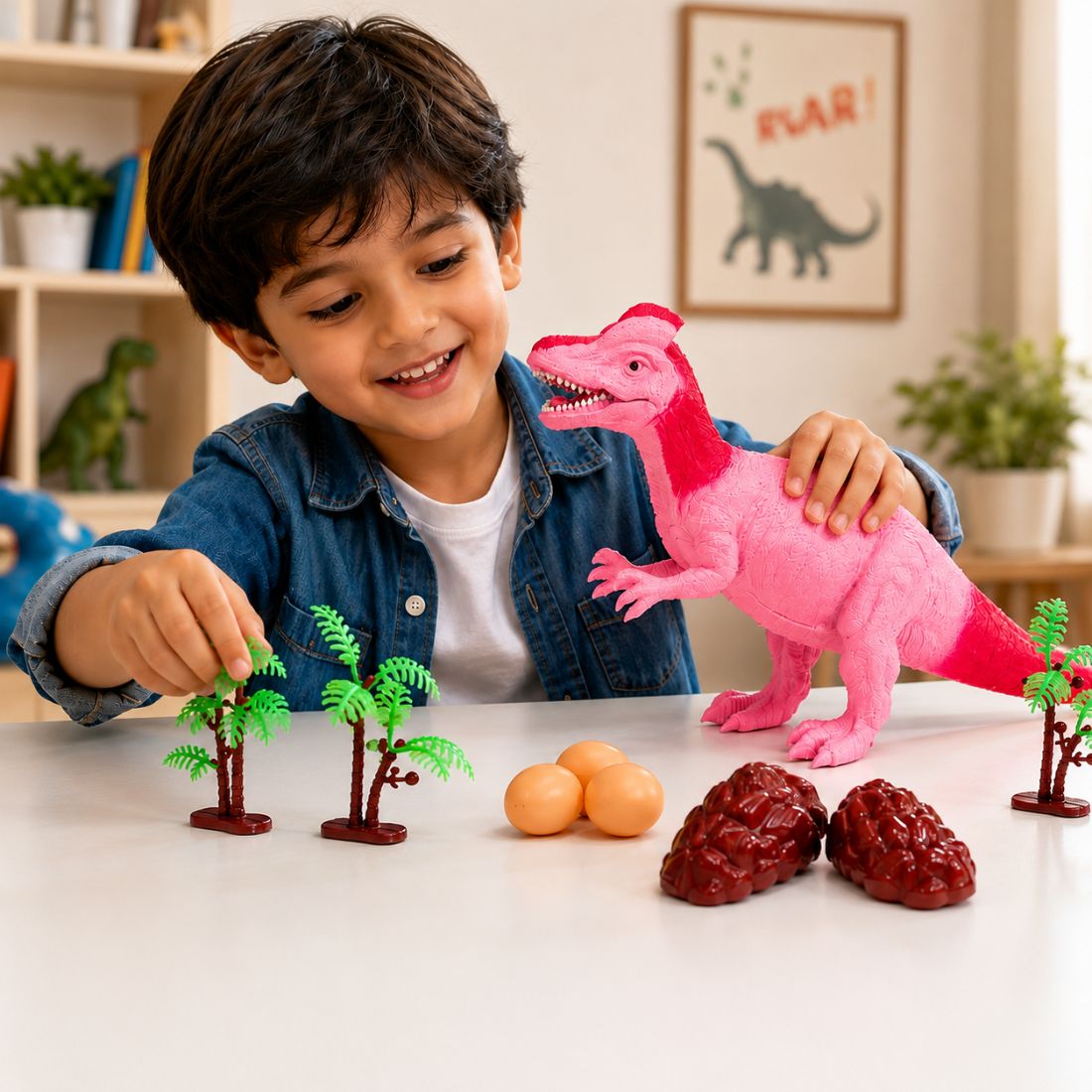 Velociraptor Dinosaur Toy for Kids | Realistic Dino Action Figure